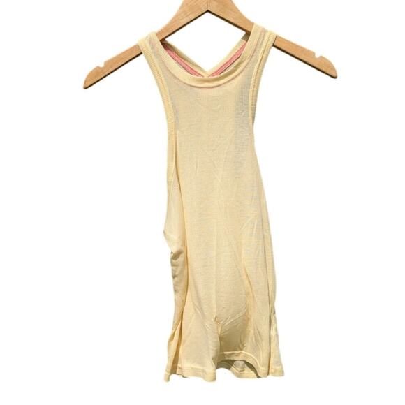 Intimately Free People Longline butter yellow tank top boho Costal beach summer - Picture 1 of 6